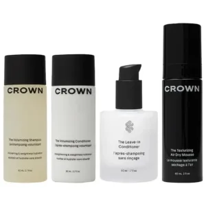 Crown Affair The Mini Air Dry Mousse Ritual Hair Set for Volume and Texture *Pre-Order*
