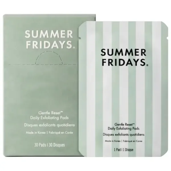 Summer Fridays Gentle Reset Daily Exfoliating Pads to Smooth + Minimize Pore with AHAs *Pre-Order*