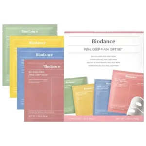 Biodance Real Deep Mask Gift Set - 4 Masks for Pore Care, Hydration, Calming and Dark Spot Treatment *Pre-Order*