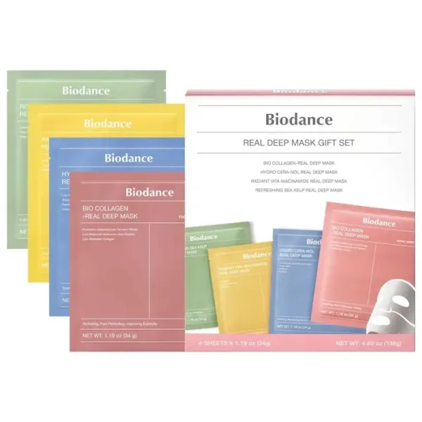 Real Deep Mask Gift Set - 4 Masks for Pore Care, Hydration, Calmi…