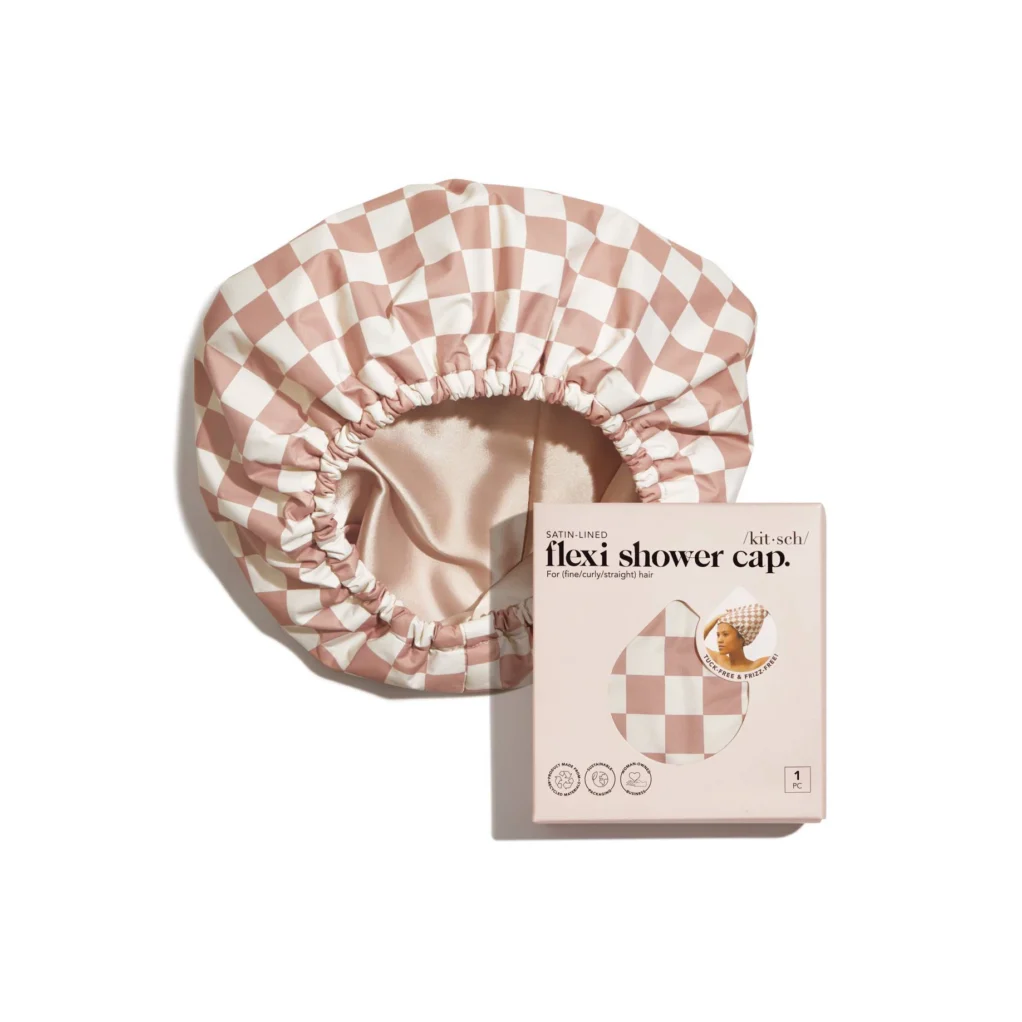 Satin Lined Flexi Shower Cap