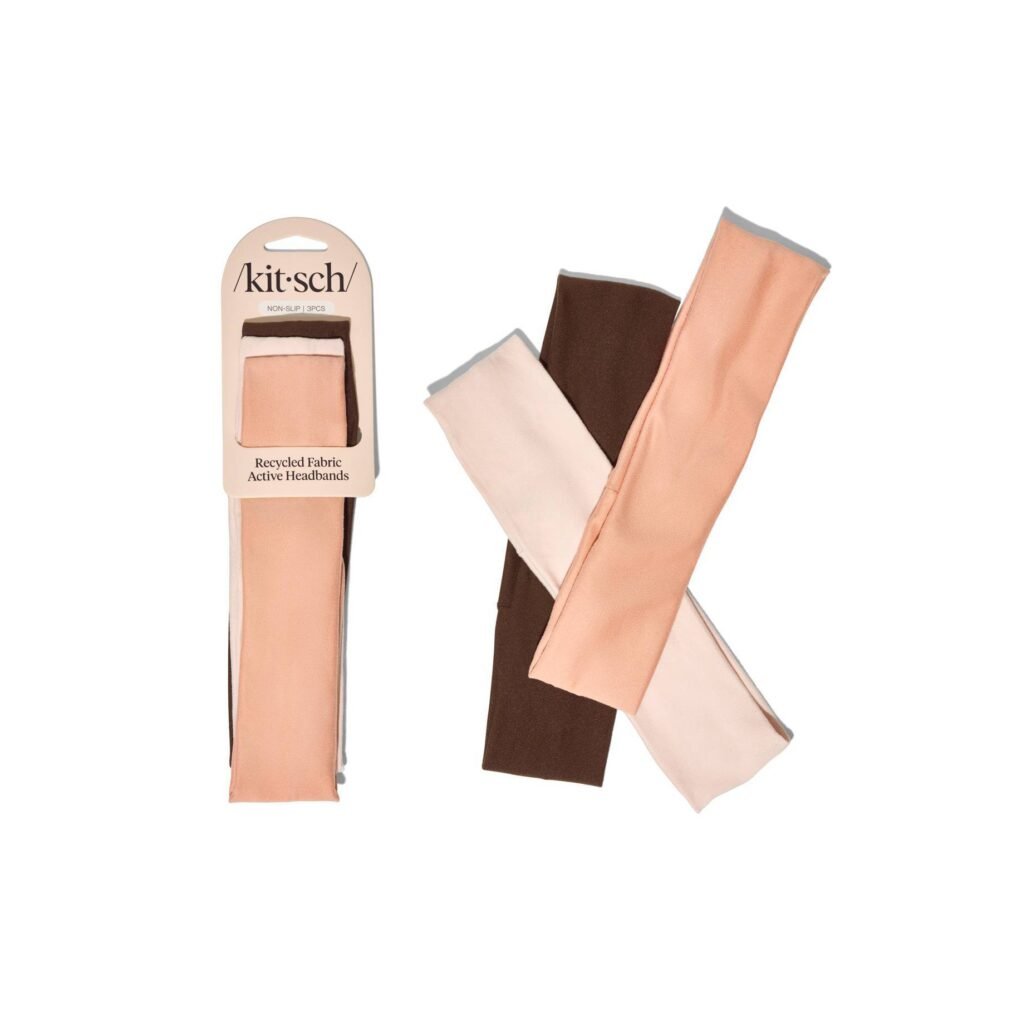 Recycled Fabric Narrow Active Headbands Set